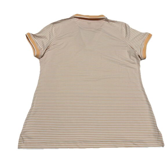 Peter Millar Womens Premium Golf Shirt Polo Size Large V-Neck Sleeve Logo NWT - Picture 2 of 8